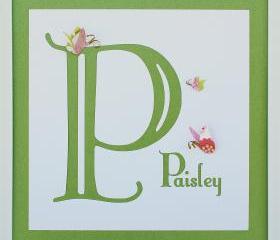 UNFRAMED Child's Name & Initial - 3D Wall Art